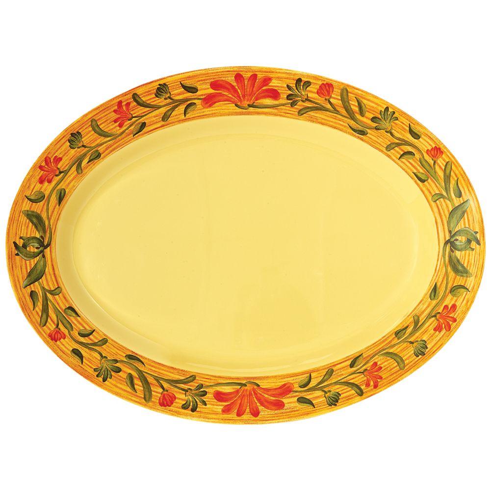 G.E.T. Venetian&trade; 30 x 20-1/4" Oval Melamine Platter