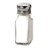 American Metalcraft Glass Salt & Pepper Shaker with Mushroom Cap