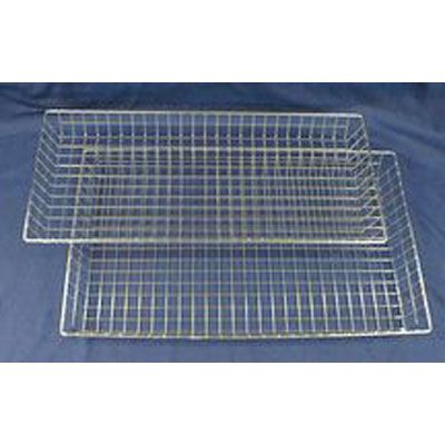 Wire Nesting Basket, Nickel Chrome, 16" x 26" x 2"