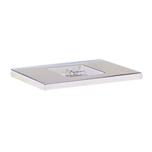White Poly Cover For 3-Compartment Tank Bin, 15-1/4x9-5/8x1