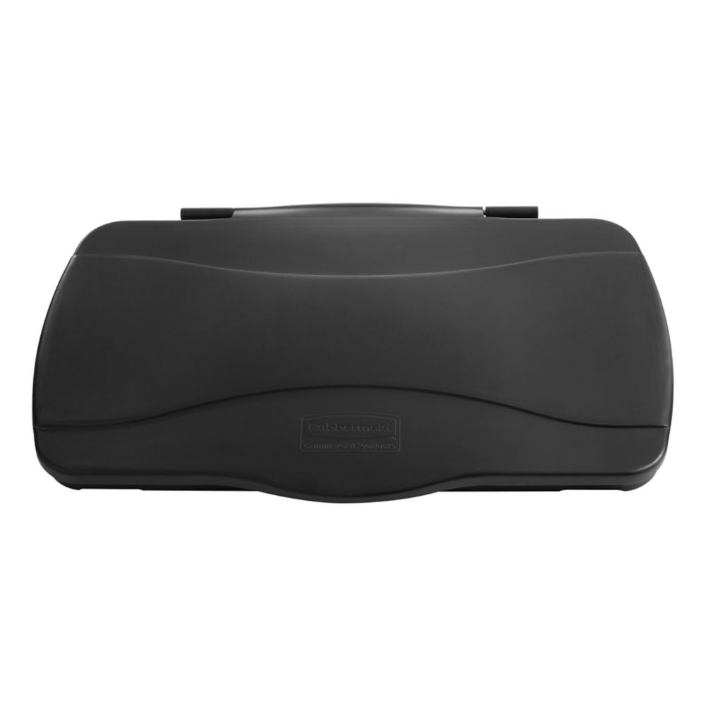 Rubbermaid Slim Jim&reg; Black Hinged Lid for 3540 / 3541 Containers