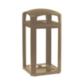 Rubbermaid Landmark Driftwood Dome Top 50 Gal Trash Can