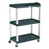 Rubbermaid MediaMaster&reg; 3-Shelf Open Audio-Visual Cart