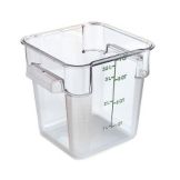 Carlisle Storplus&trade; Clear 4 Qt Square Food Storage Container