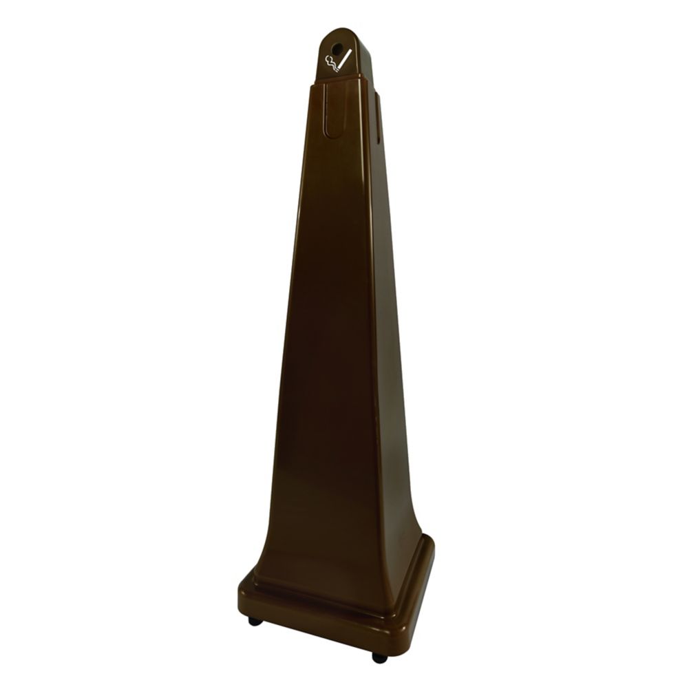 Rubbermaid GroundsKeeper&reg; Brown 39" Smoking Receptacle