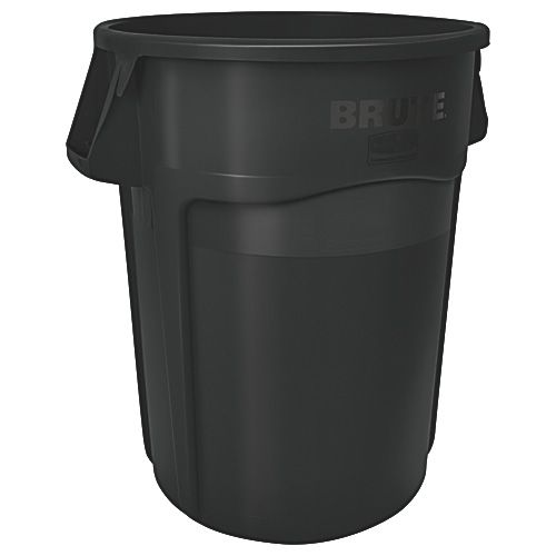 Rubbermaid BRUTE&reg; Black 44 Gal Utility Container w/o Lid