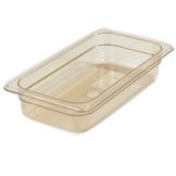 Carlisle TopNotch&reg; Amber 1/3 Size Food Pan