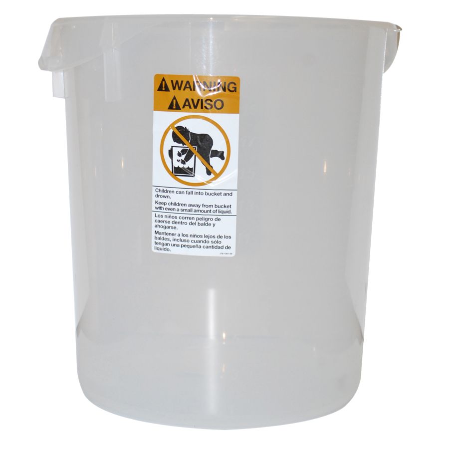 Rubbermaid Round Clear 22 Qt Storage Container