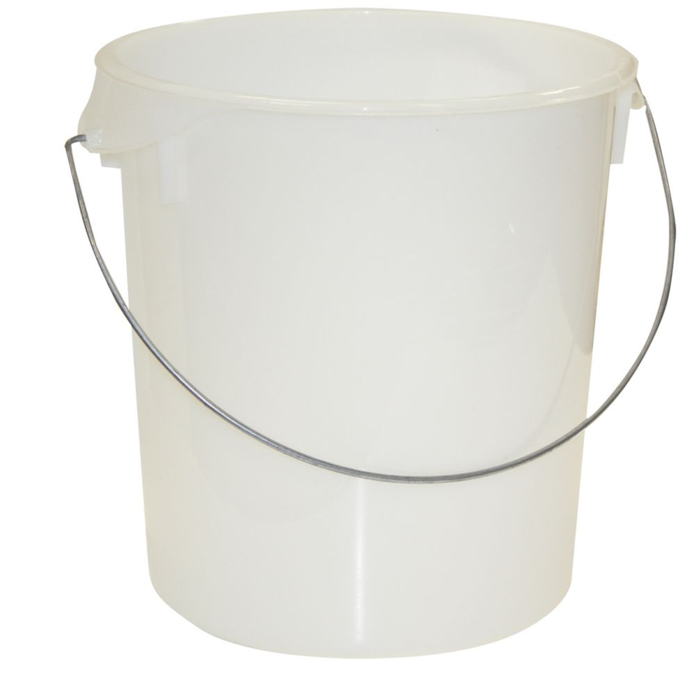 Rubbermaid Round White 22 Qt Storage Container w/ Bail