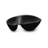 Elite Global Solutions 14-3/8 x 4-1/2 Black 2-Compartment Bowl