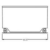 Randell&reg; 60" Fiberglass Enclosed Base Worktop