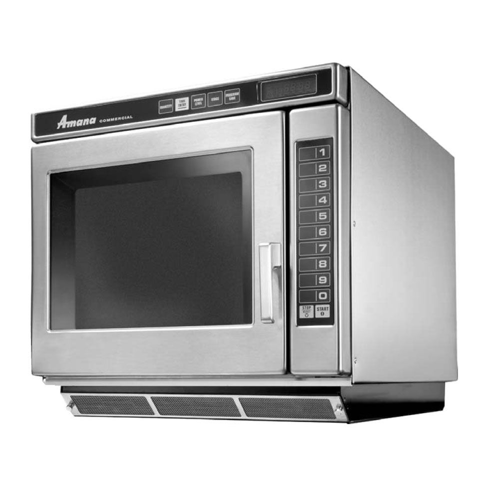 Amana Menumaster&reg; 1700 Watt Stainless Steel Commercial Microwave