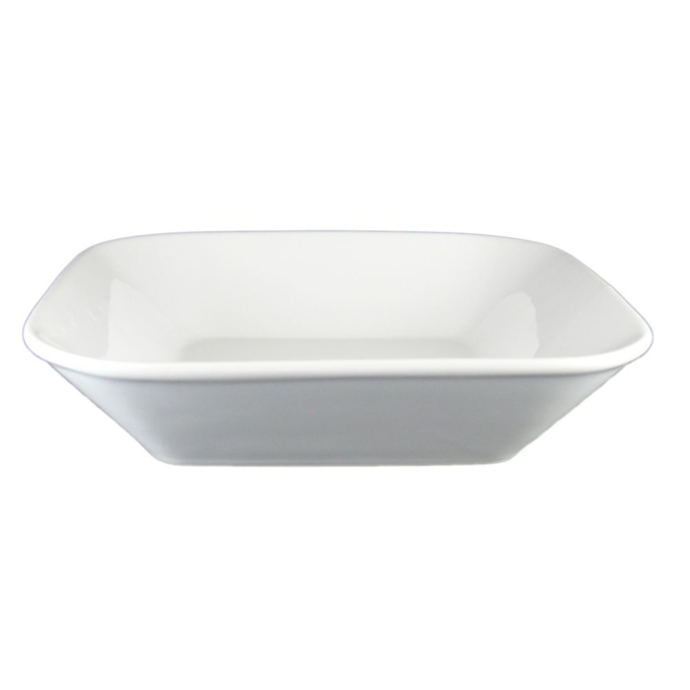 Vertex&reg; China Ventana Collection White 8-1/4" Square Bowl
