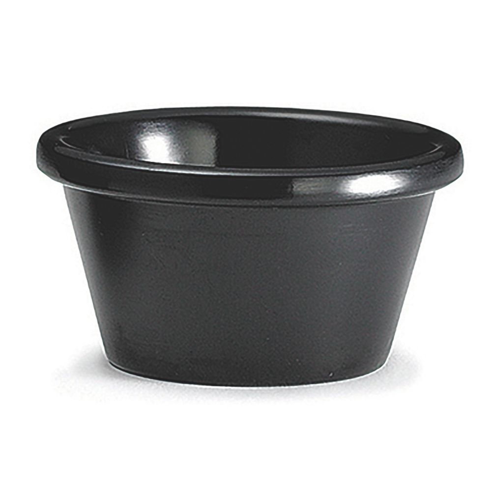 Tablecraft Vertigo Collection&trade; Black Melamine 3 Oz Ramekin