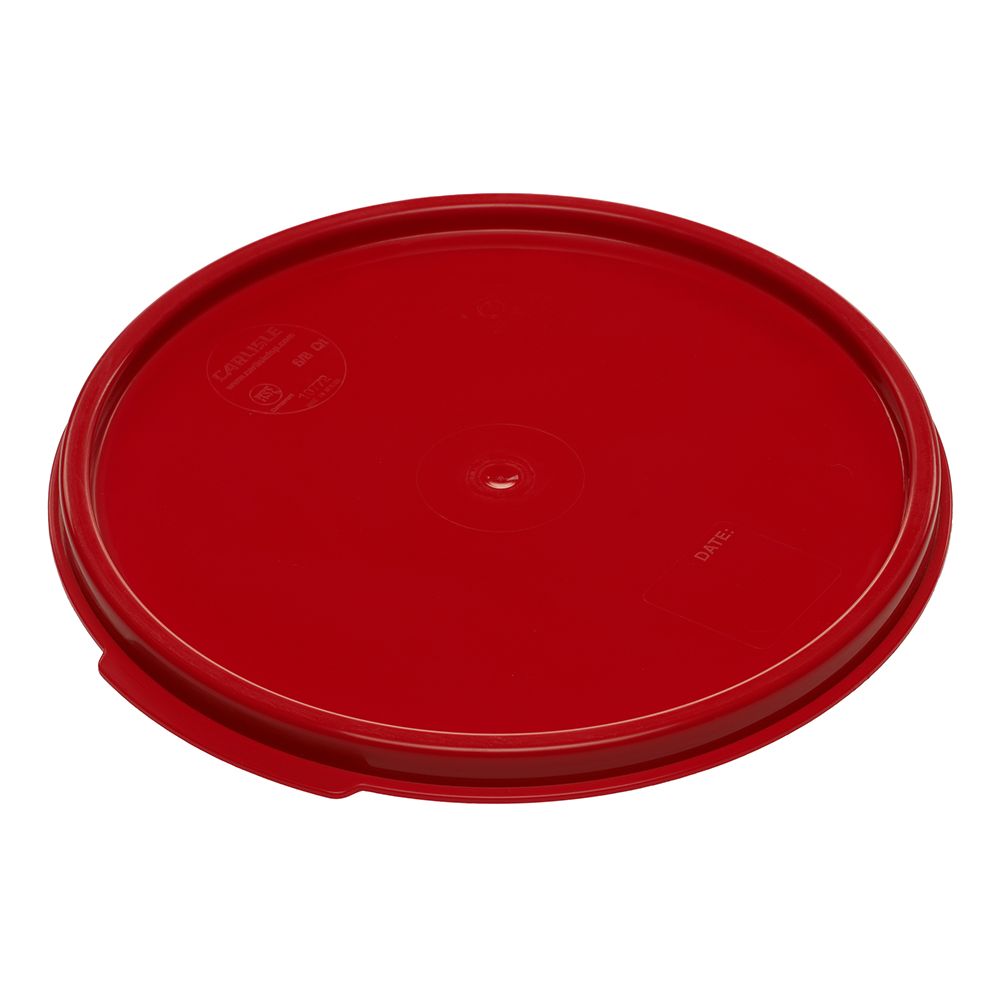 Carlisle Round Red Lid for 6 Qt. Container