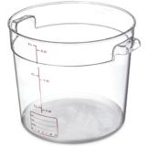 Carlisle FoodService Round Clear 6 Qt. Container