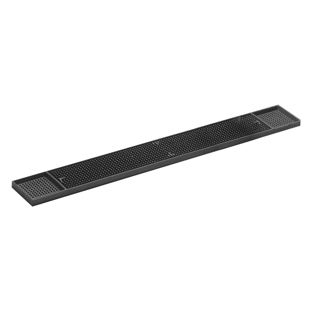 American Metalcraft Black Rubber 3&frac14; x 27" Deluxe Bar Mat
