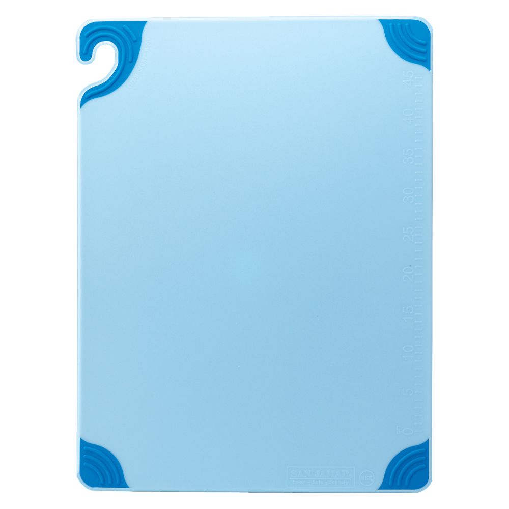 San Jamar&reg; Blue Saf-T-Grip&reg; Cutting Board
