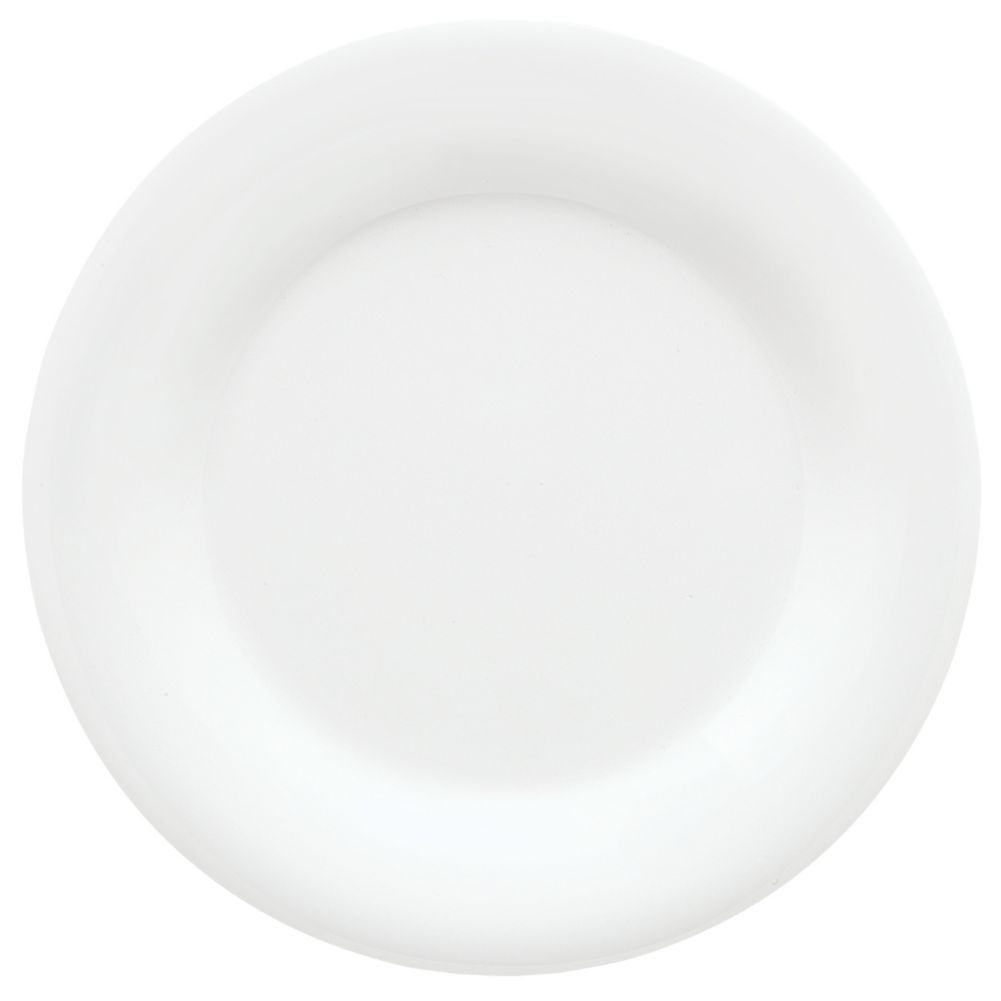 G.E.T. Diamond White&trade; Wide Rim 7-1/4" Melamine Plate