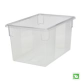 Rubbermaid Clear 21.5 Gal Food / Tote Box