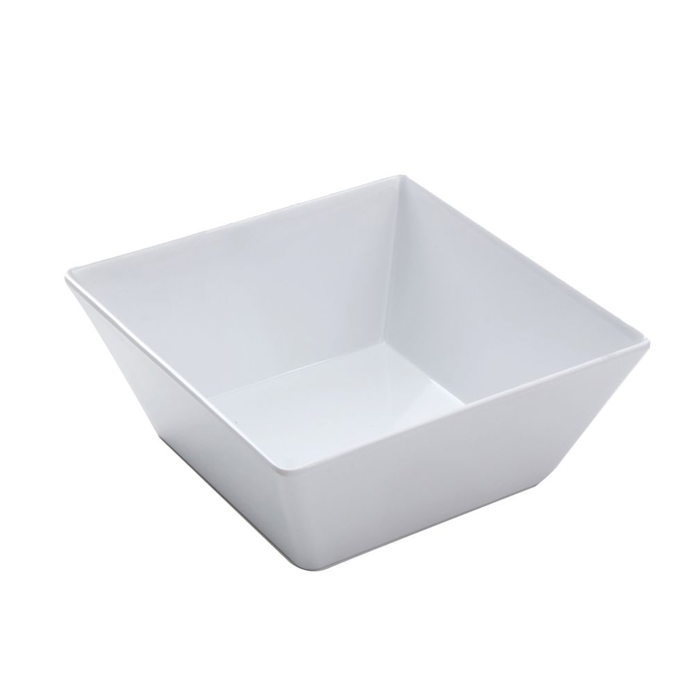 American Metalcraft Endurance&trade; White Melamine 125 Oz Square Bowl