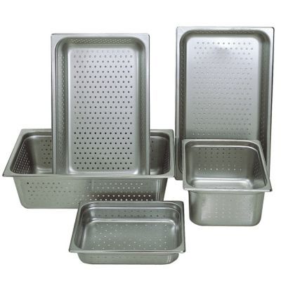 Update International Full-Size Anti-Jam Perforated Steam Table Pan