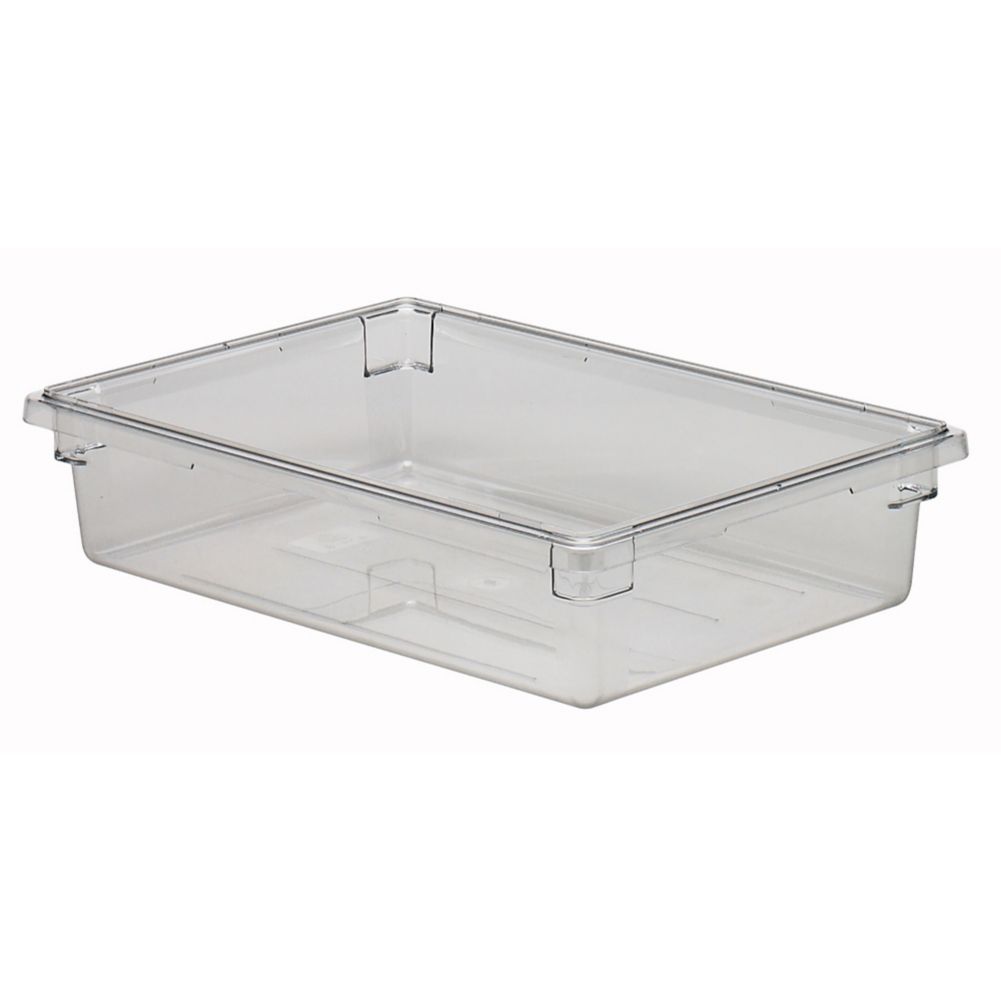 Cambro Camwear&reg; 8.75 Gal Clear 18" x 26" x 6" Food Storage Box