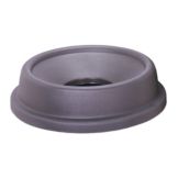 Continental Gray Funnel Lid for Round 44 gal Huskee Receptacles