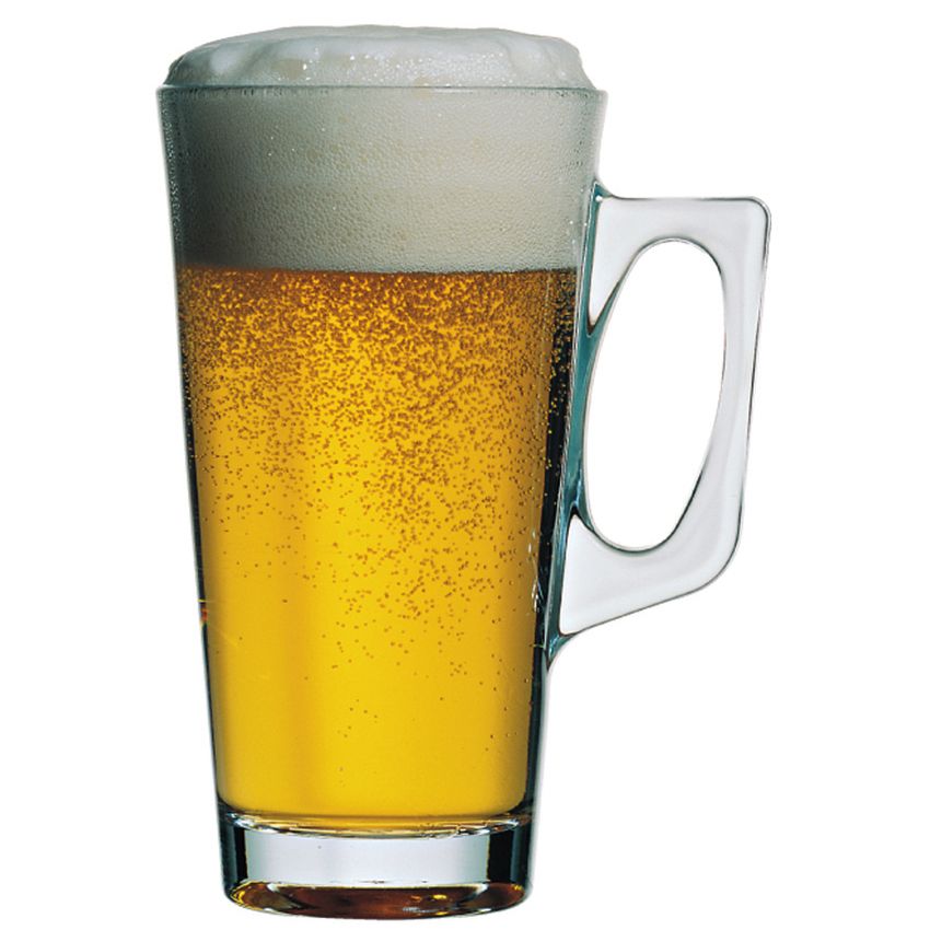 Cardinal Elemental Vela 12-3/4 Oz. Handled Glass Mug