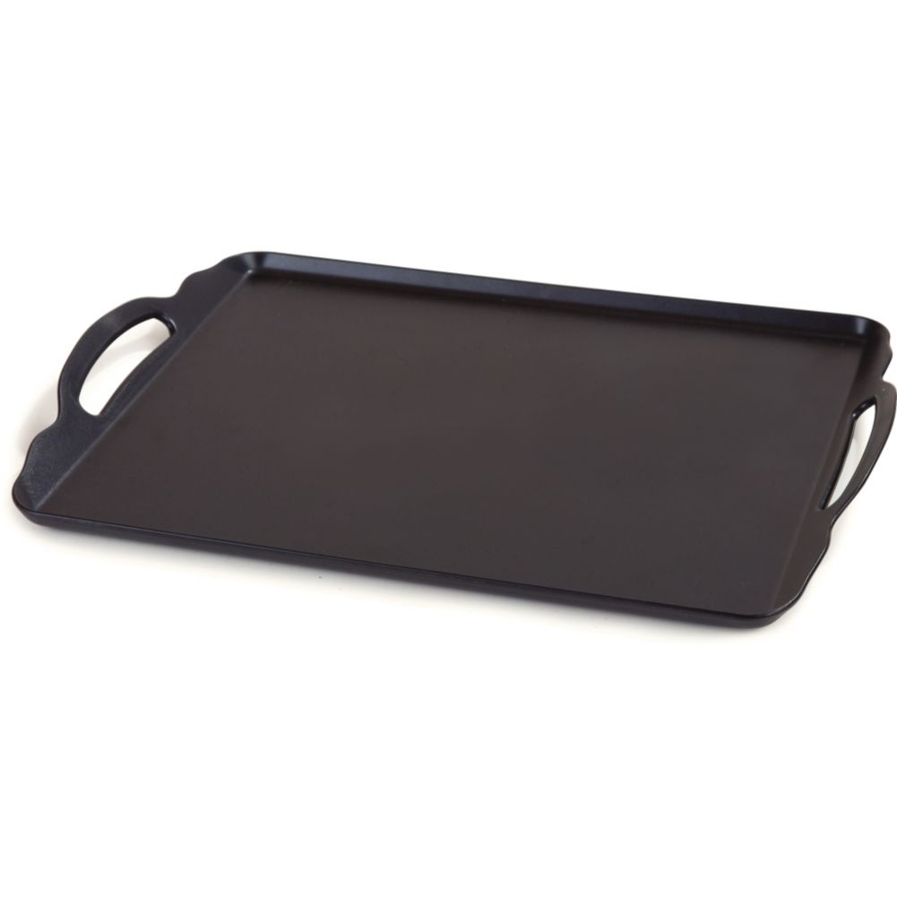 Carlisle&reg; 20" x 15-1/2" Black Room Service Tray