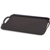 Carlisle&reg; 20" x 15-1/2" Black Room Service Tray