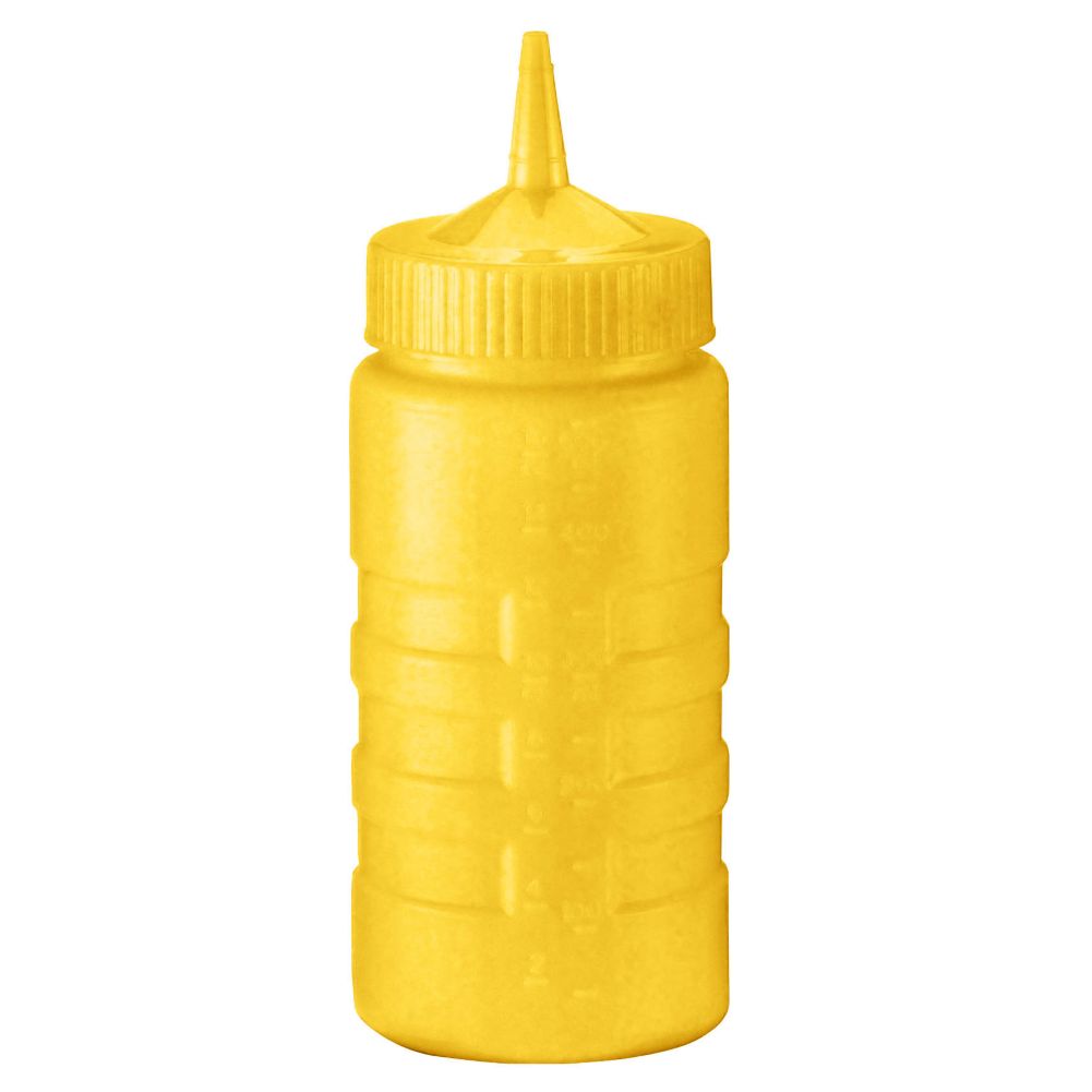Traex&reg; Wide Mouth Yellow 16 Oz. Squeeze Bottle