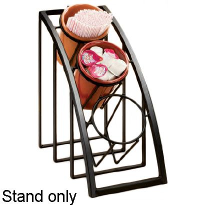 Cal-Mil Mission Black Sloped Cylinder Display