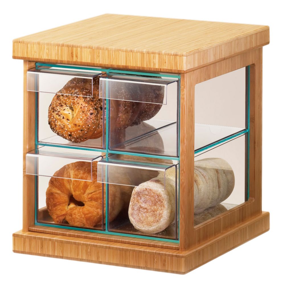 Cal-Mil Bamboo Trim 4 Drawer Bread Case