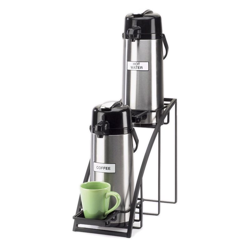 Cal-Mil Black Wire Dual Airpot Stand