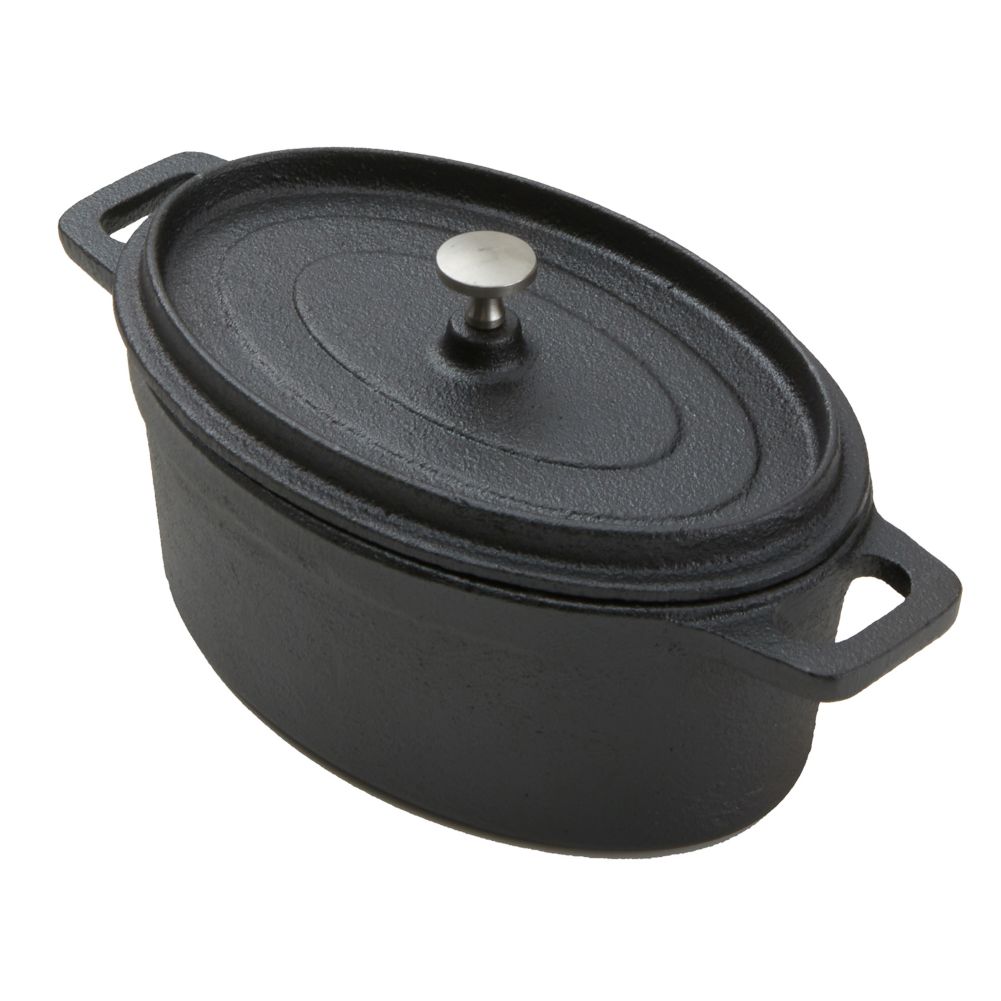 American Metalcraft Mini Round 33.1 Oz. Cast Iron Casserole Pan