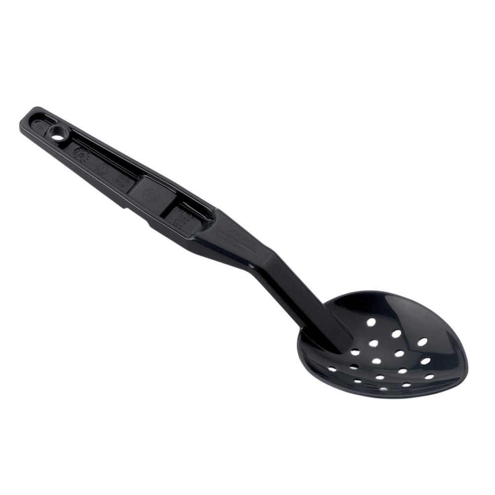 Cambro Perforated Black Camwear&reg; 11" Deli Spoon