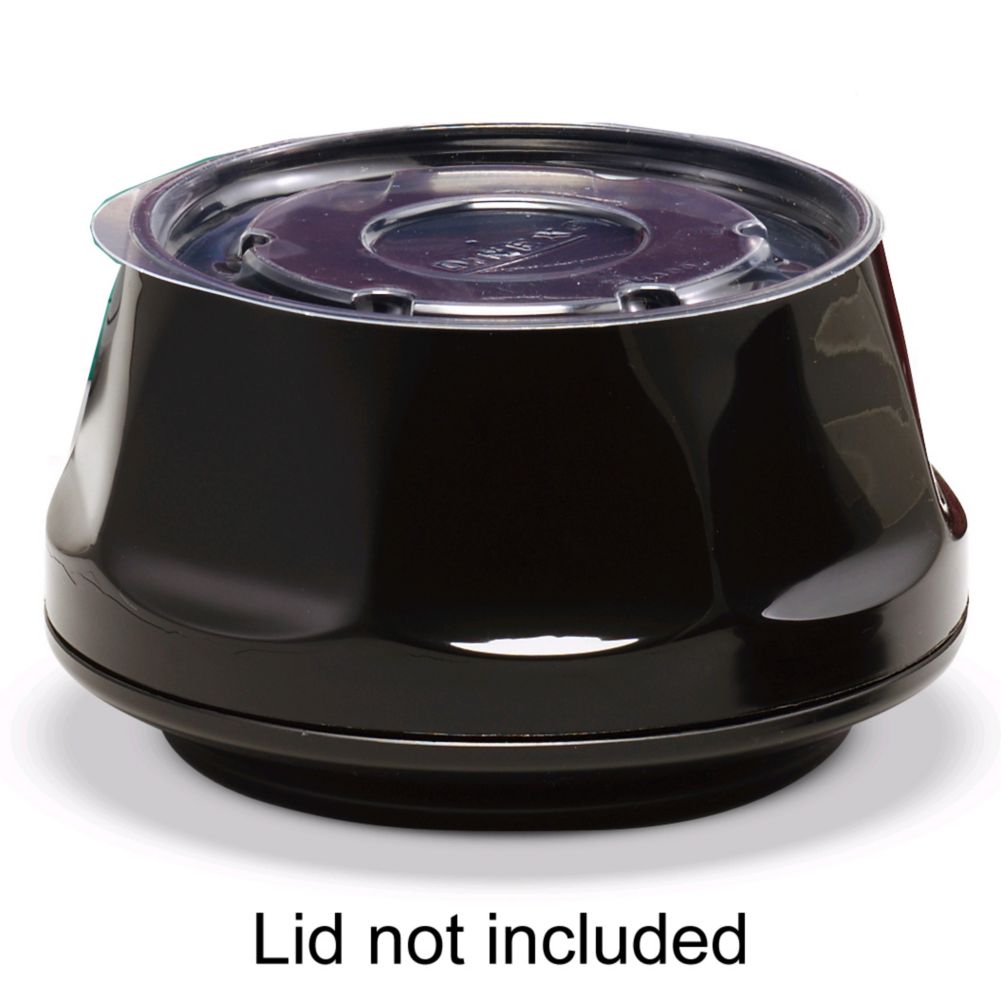 Dinex&reg; Heritage Collection&reg; 9 oz Black Onyx Bowl witho Lid