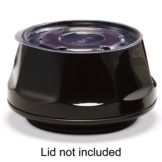 Dinex&reg; Heritage Collection&reg; 9 oz Black Onyx Bowl witho Lid