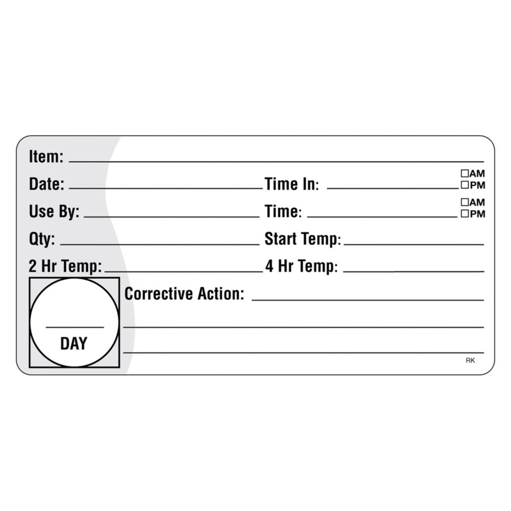DayMark&reg; ReMark&trade; 2" x 4" HACCP Label