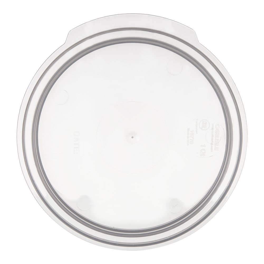 Carlisle&reg; StorPlus&trade; 1 Qt. Round Translucent Container Lid