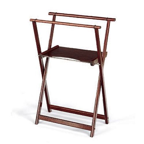 Forbes Industries Mahogany Tray Stand w/ Shelf
