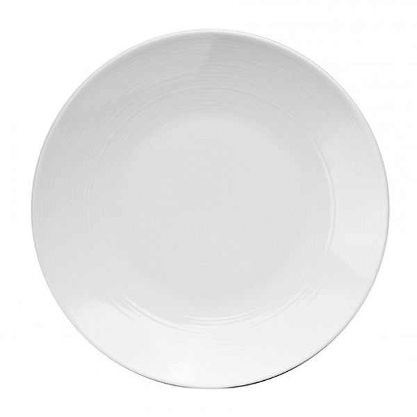 Oneida&reg; Whirl&trade; 8" Porcelain White Plate