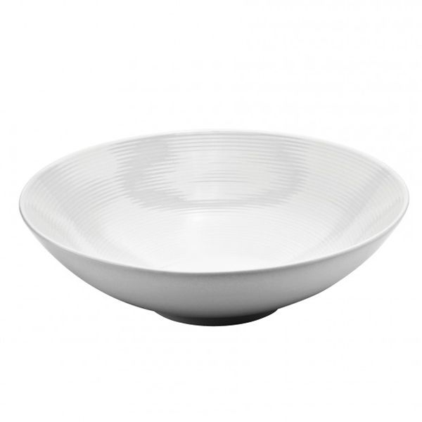 Oneida&reg; Whirl&trade; 11-1/2" Porcelain White Deep Plate