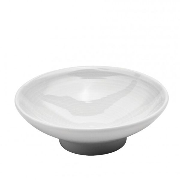Oneida&reg; Whirl&trade; 2 Oz. Porcelain White Sauce Dish