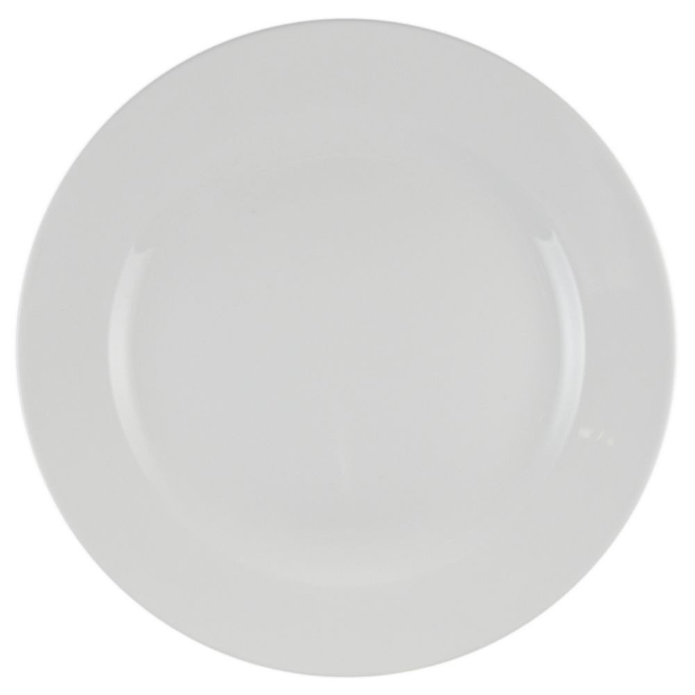 Vertex&reg; China Rubicon Undecorated White 10-1/2 In. Plate w/ Rim