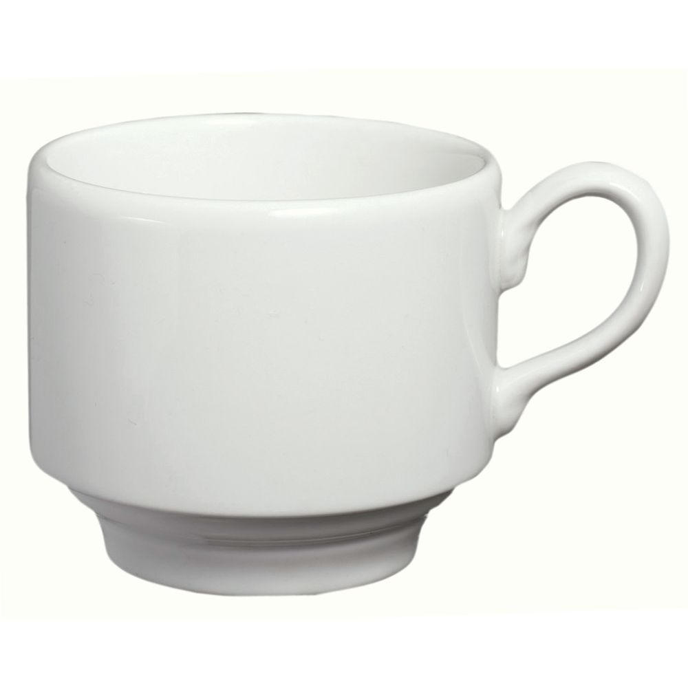 Homer Laughlin Ameriwhite&reg; Pristine&reg; Stacking 8 oz Teacup