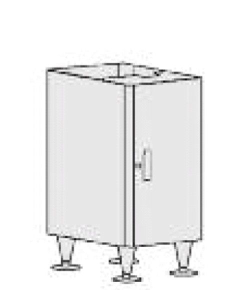 Hoshizaki America Equip. Stand for Icemaker / Disp. w/ Locking Doors