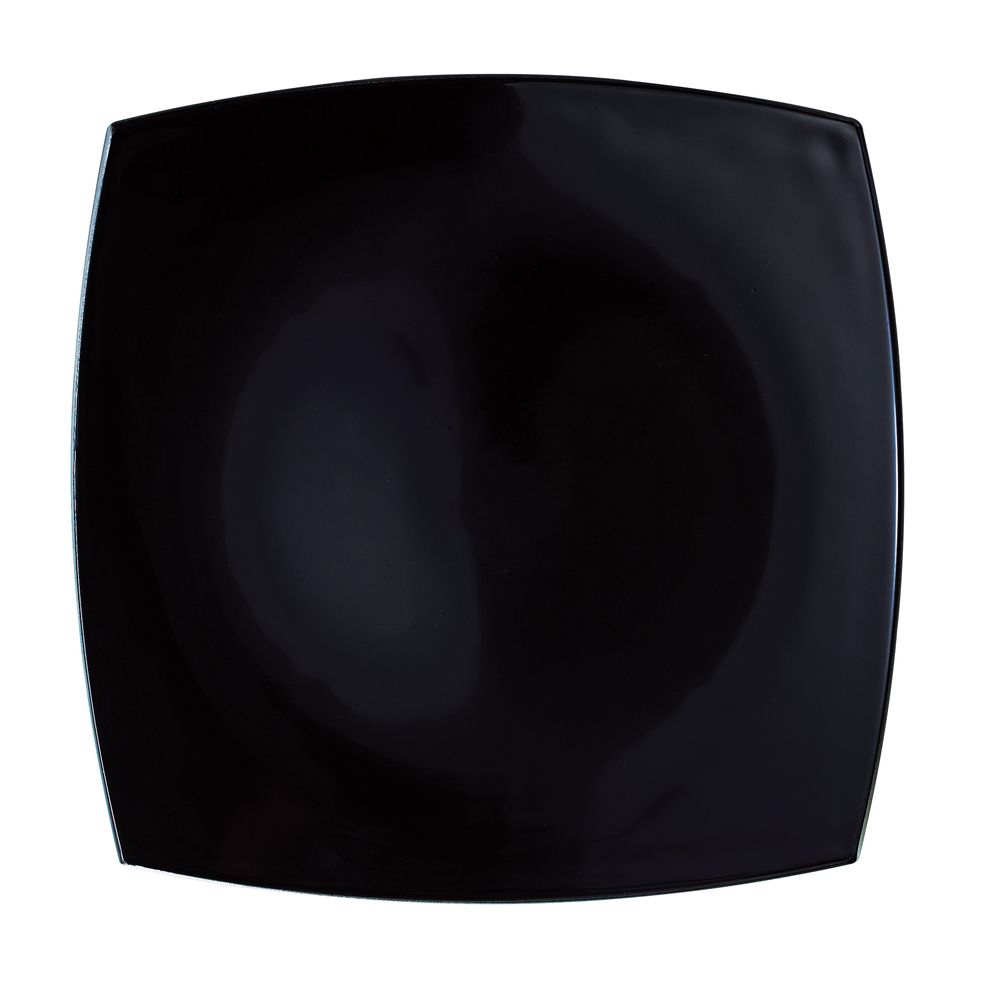 Cardinal Arcoroc Delice Black 7" Salad / Dessert Plate