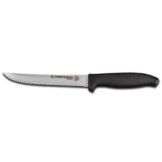 Dexter Russell SofGrip Black Handle 6" Scalloped Utility Knife